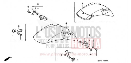 FRONT FENDER VFR750RJ de 1988